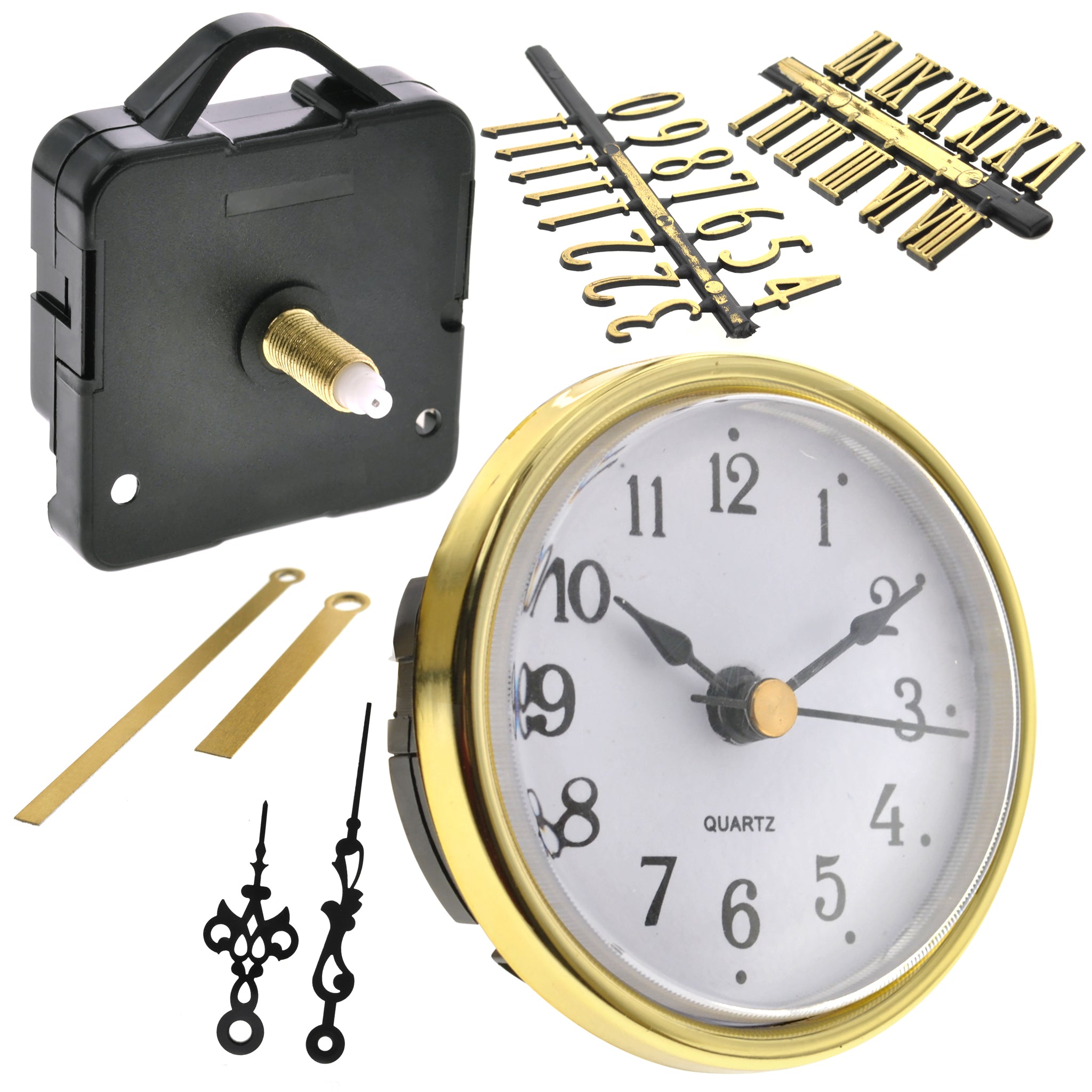 Maquina De Reloj Con Manecillas y Números 7x6x4.5cm