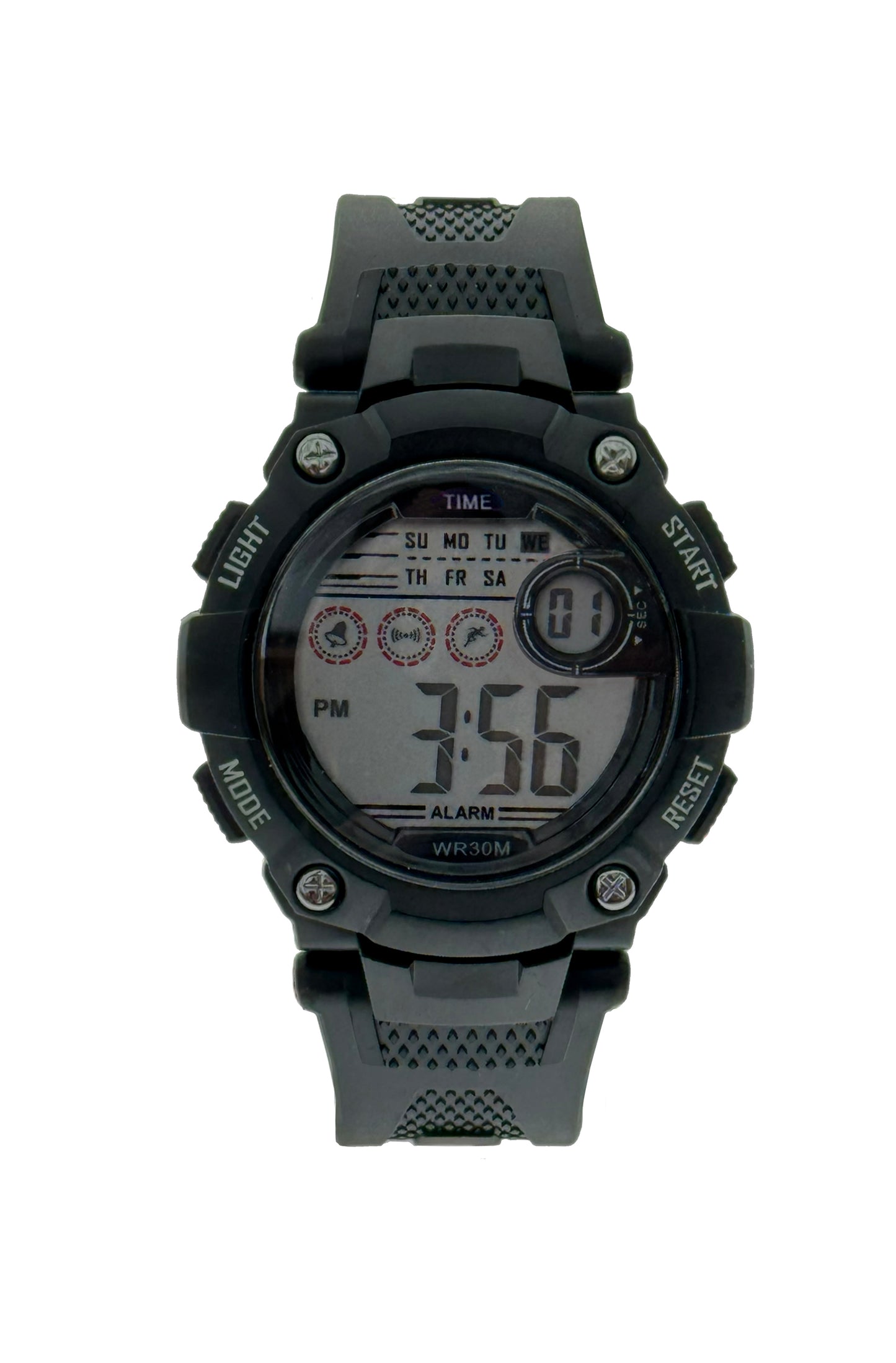 art. 1190 004NG - TIME - Reloj Digital Crono Alarma, Caballero, Sumergible 3 ATM