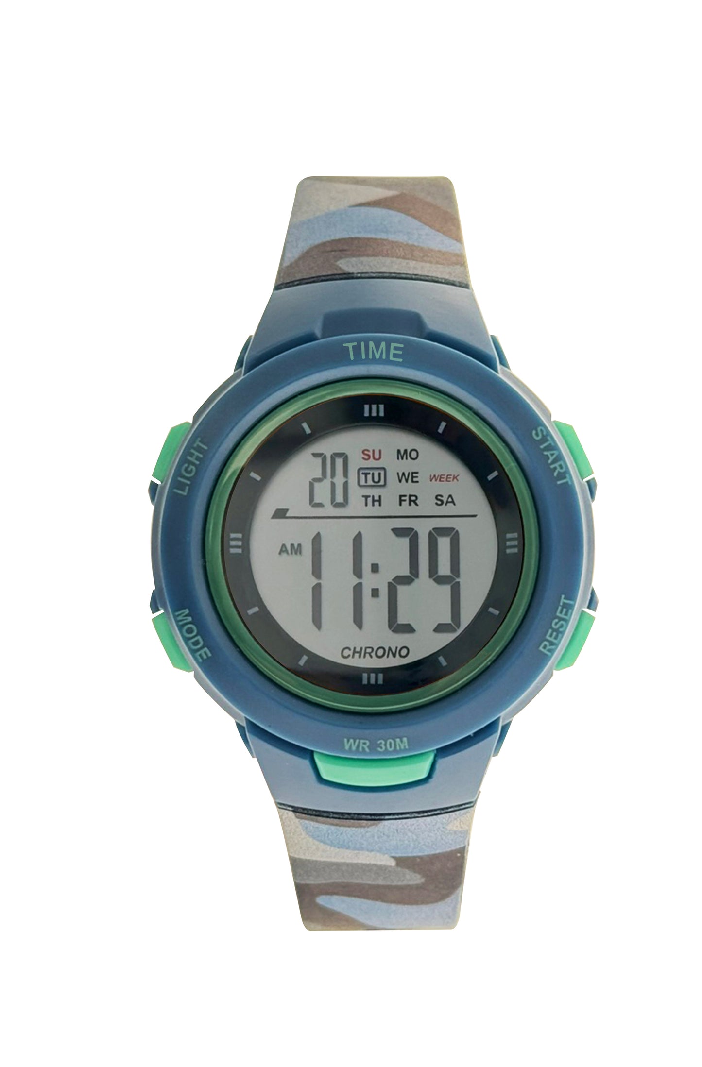 art. 1190 035AZ - TIME - Reloj Digital Crono Alarma, Dama, Sumergible 3 ATM