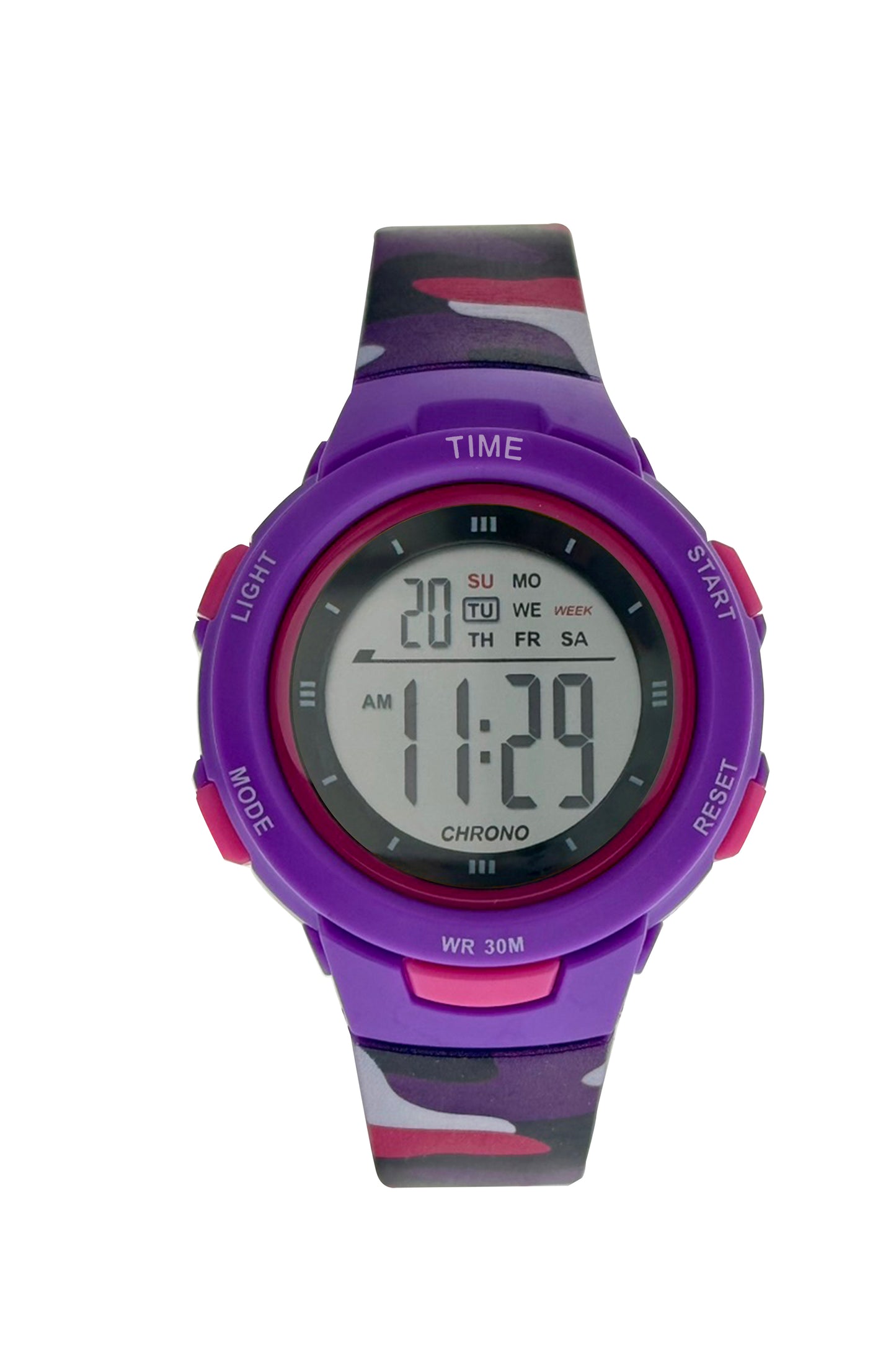 art. 1190 035VT - TIME - Reloj Digital Crono Alarma, Dama, Sumergible 3 ATM