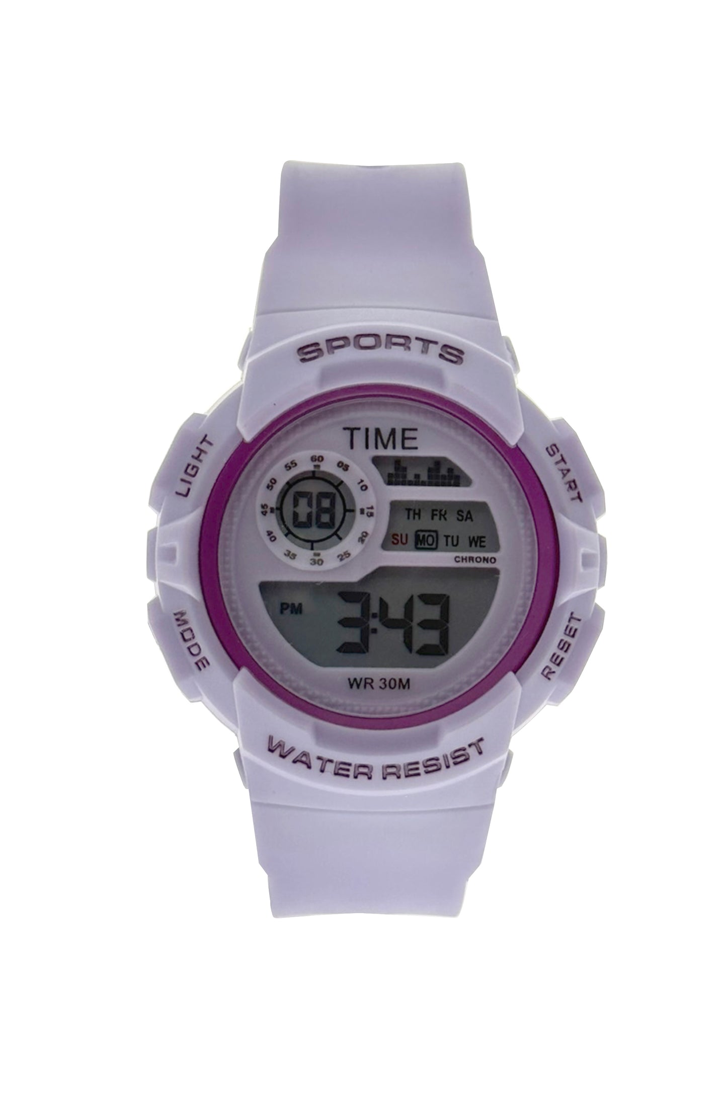 art. 1190 039VT - TIME - Reloj Digital Crono Alarma, Dama, Sumergible 3 ATM