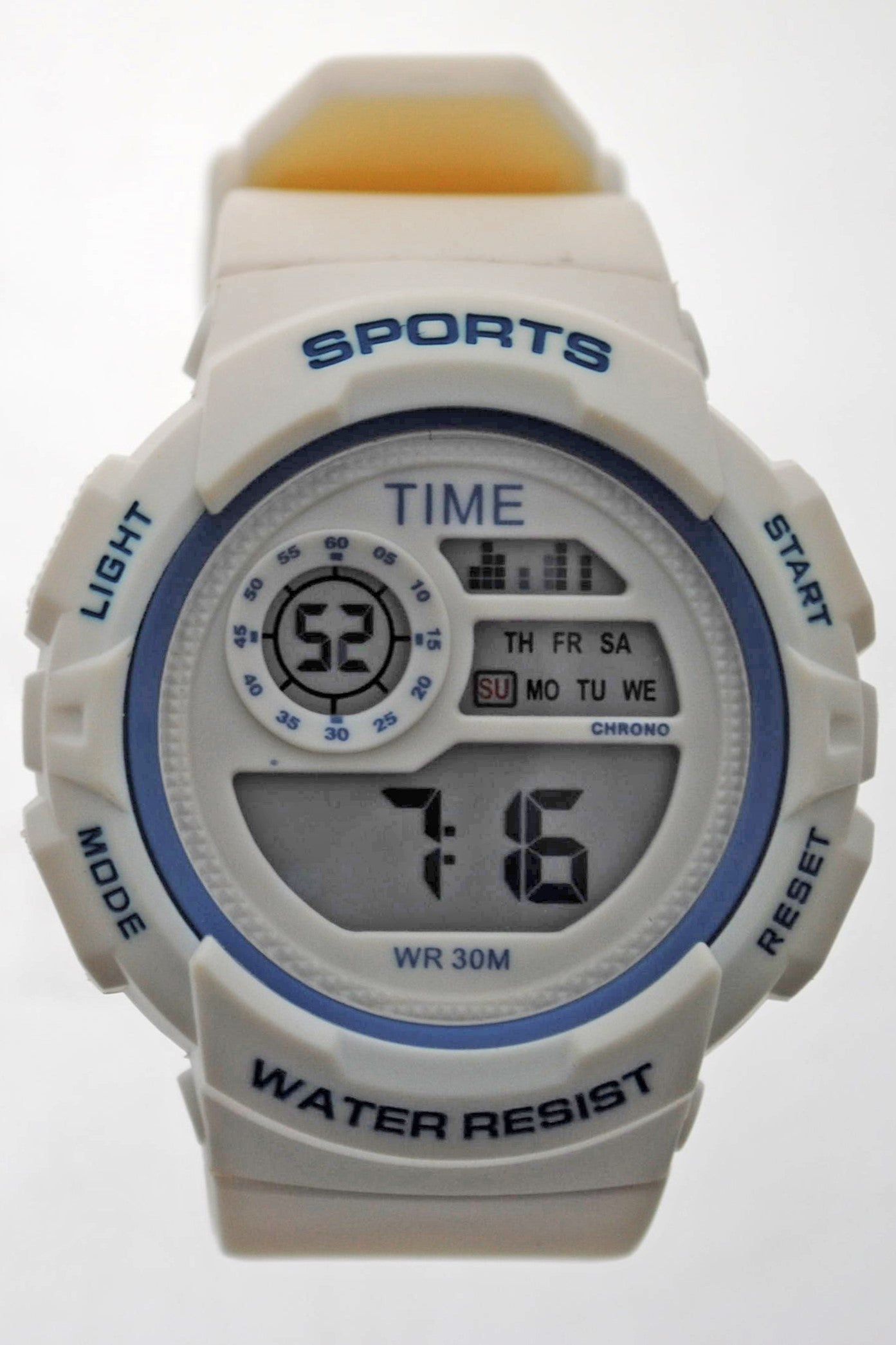 art. 1190 039BL - TIME - Reloj Digital Crono Alarma, Dama, Sumergible 3 ATM