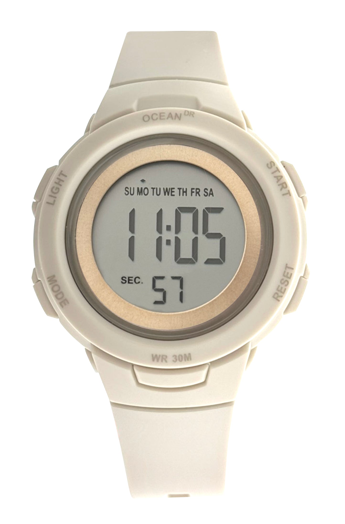 art. 1190 042BL - OCEAN DR - Reloj Digital Crono Alarma, Dama, Sumergible 3 ATM