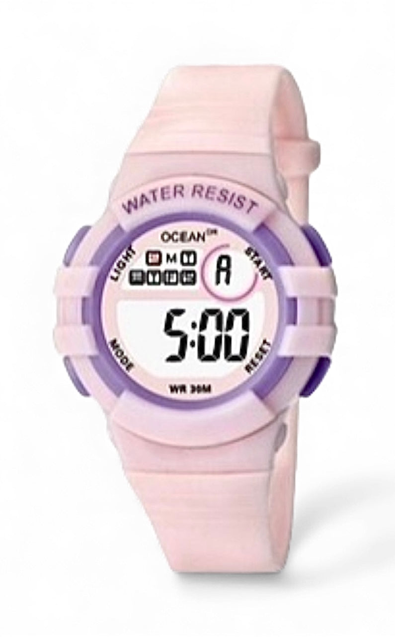 art. 1190 043RS - OCEAN DR - Reloj Digital Crono Alarma, Dama, Sumergible 3 ATM