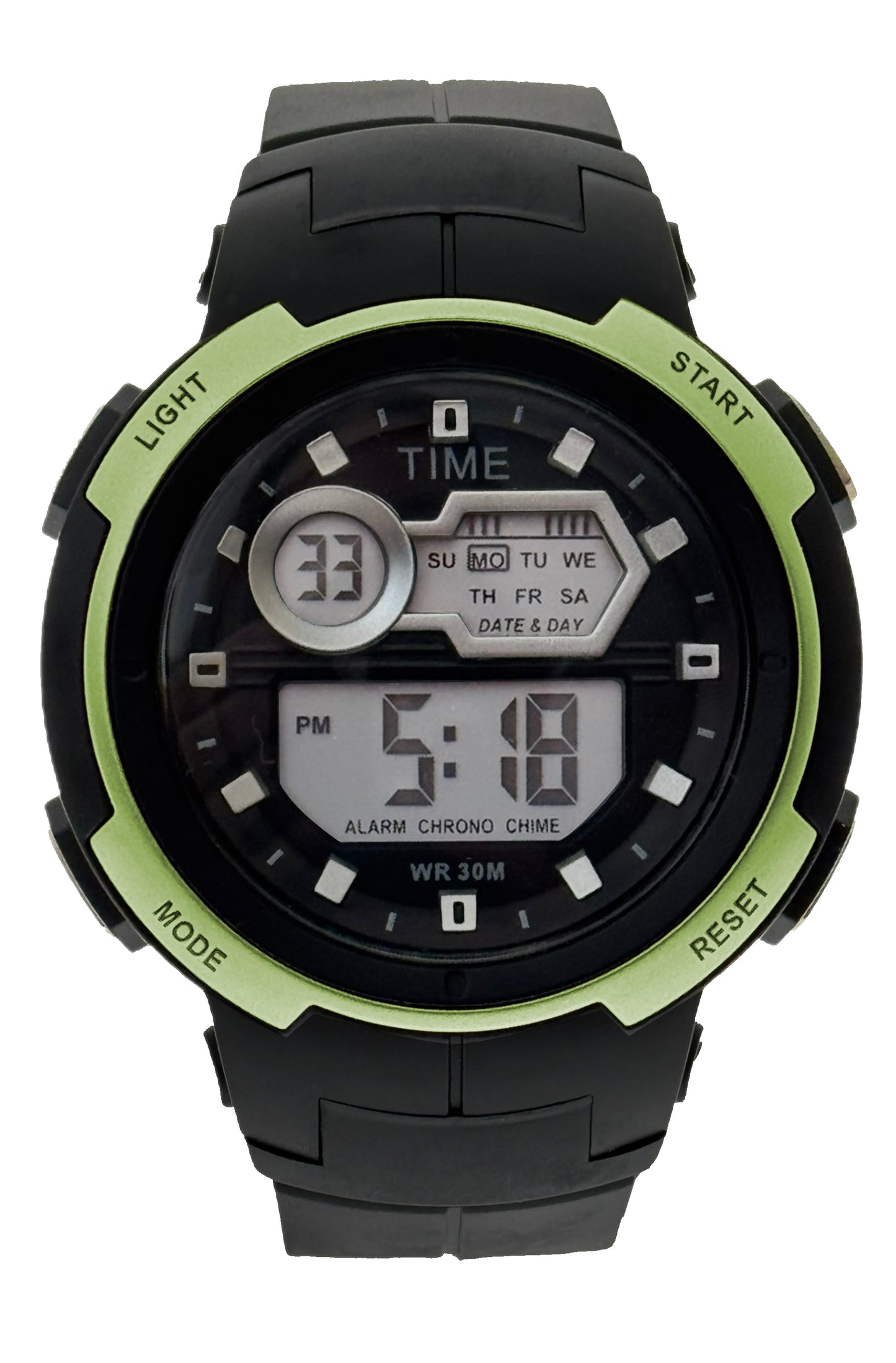 art. 1190 044VD - TIME - Reloj Digital Crono Alarma, Caballero, Sumergible 3 ATM