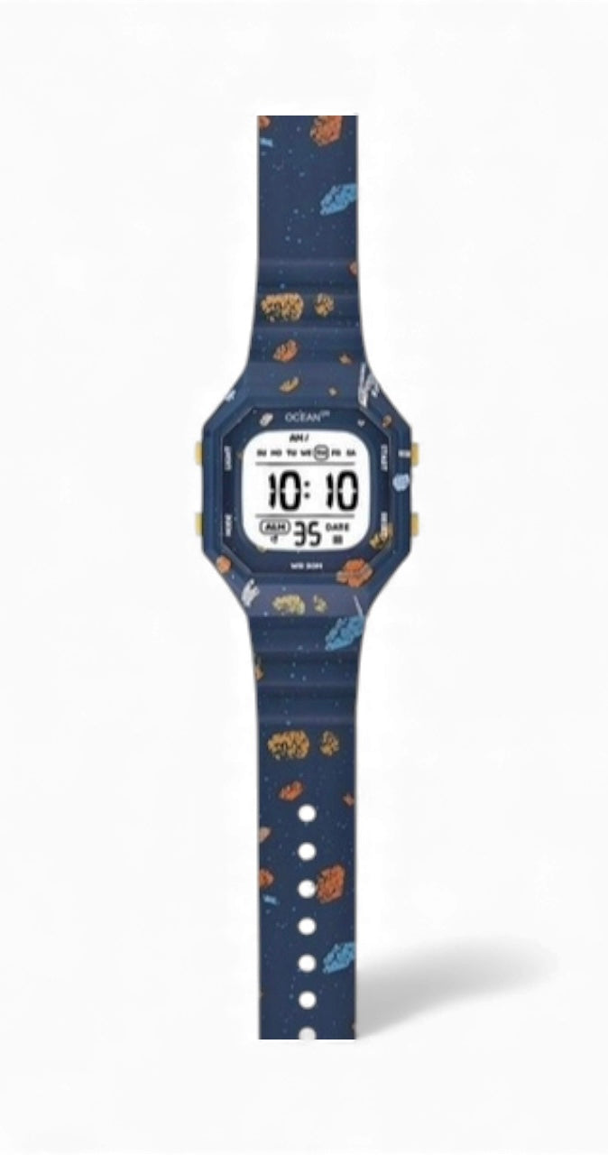 art. 1190 045AZ - OCEAN DR - Reloj Digital Crono Alarma, Dama, Sumergible 3 ATM