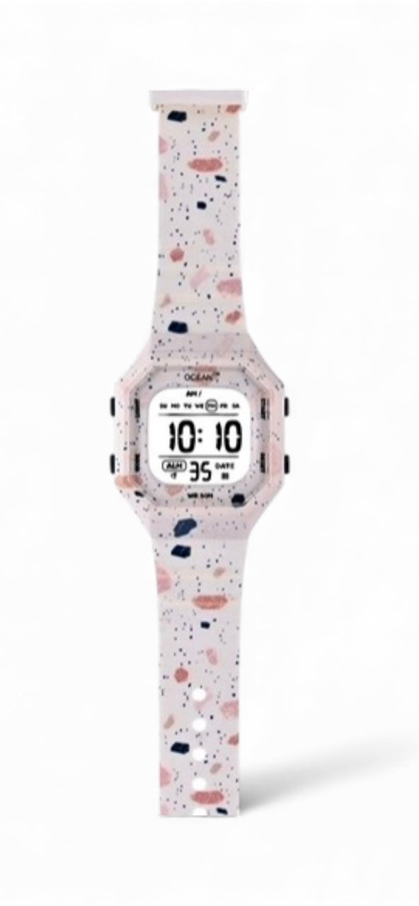 art. 1190 045BL - OCEAN DR - Reloj Digital Crono Alarma, Dama, Sumergible 3 ATM