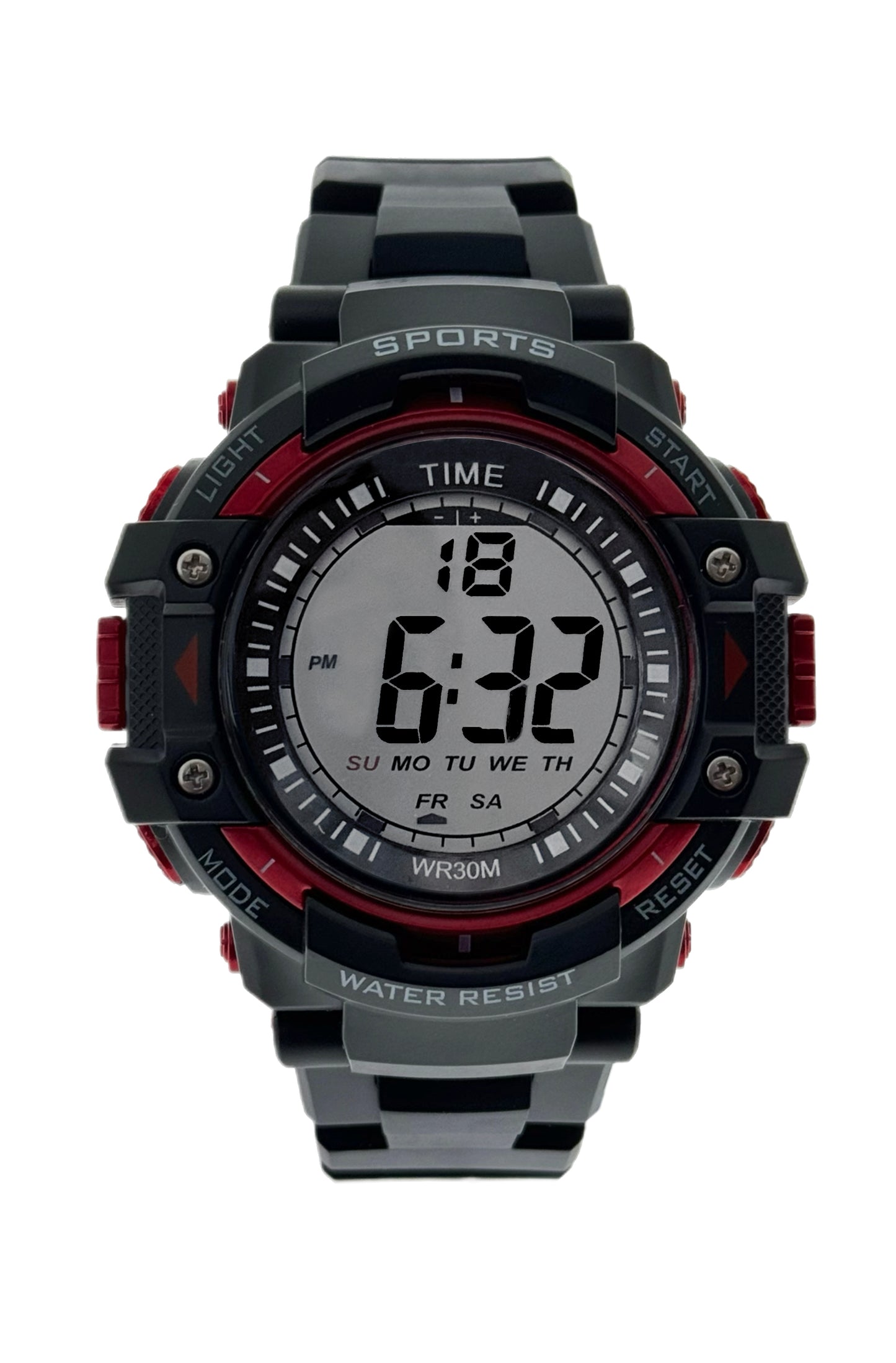 art. 1190 045RJ - TIME - Reloj Digital Crono Alarma, Caballero, Sumergible 3 ATM