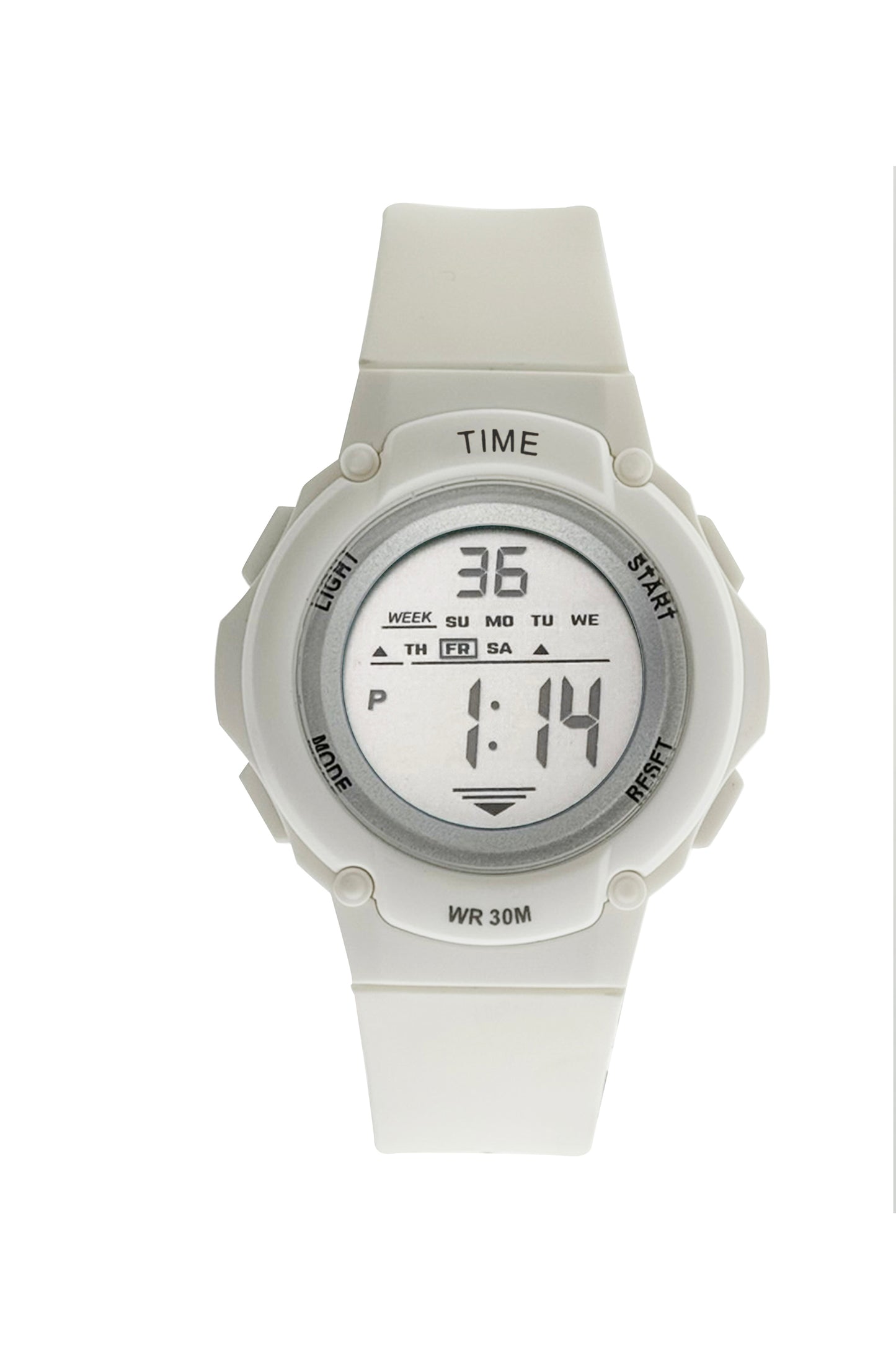 art. 1190 046BL - TIME - Reloj Digital Crono Alarma, Dama, Sumergible 3 ATM