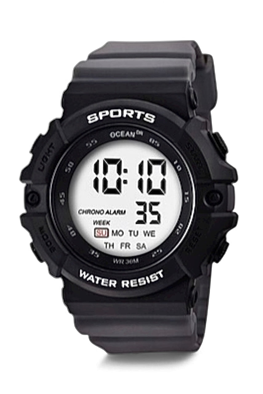 art. 1190 047GR - OCEAN DR - Reloj Digital Crono Alarma, Caballero, Sumergible 3 ATM