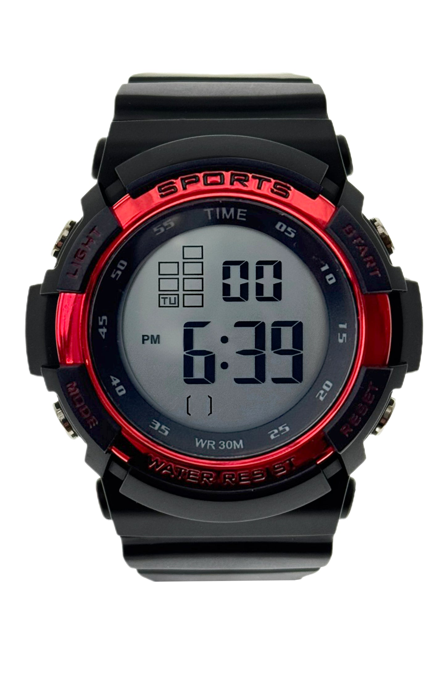 art. 1190 047RJ - TIME - Reloj Digital Crono Alarma, Caballero, Sumergible 3 ATM