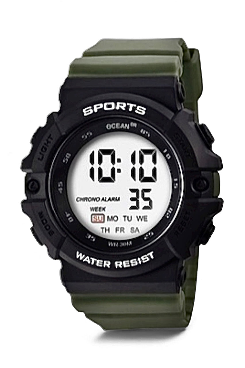 art. 1190 047VD - OCEAN DR - Reloj Digital Crono Alarma, Caballero, Sumergible 3 ATM