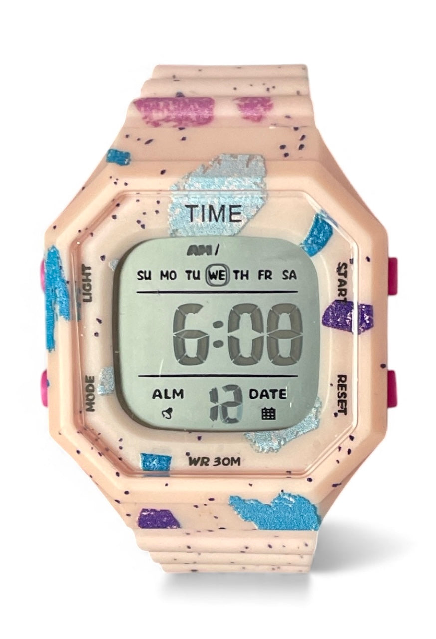 art. 1190 048RS - TIME - Reloj Digital Crono Alarma, Dama, Sumergible 3 ATM