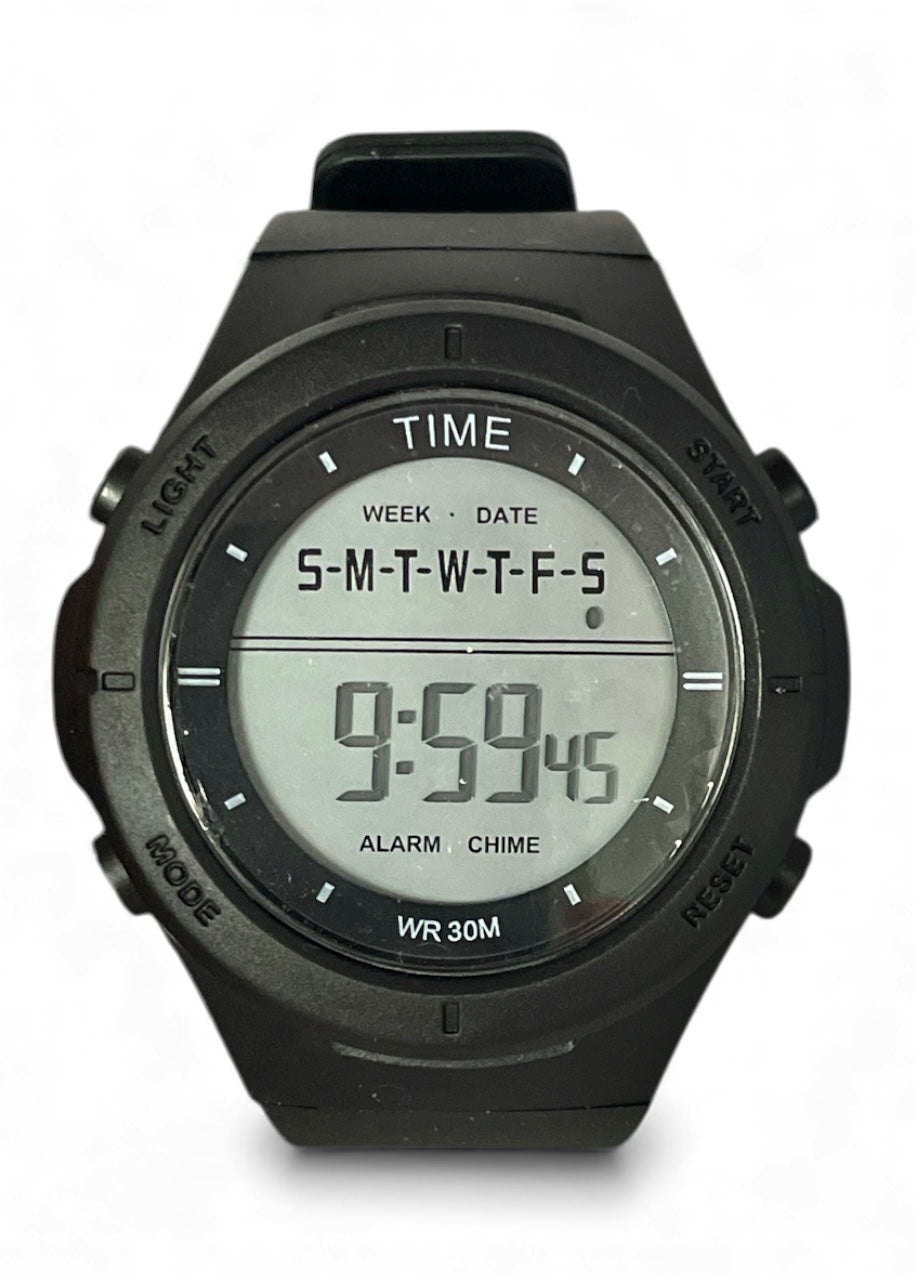art. 1190 051NG - TIME - Reloj Digital Crono Alarma, Caballero, Sumergible 3 ATM