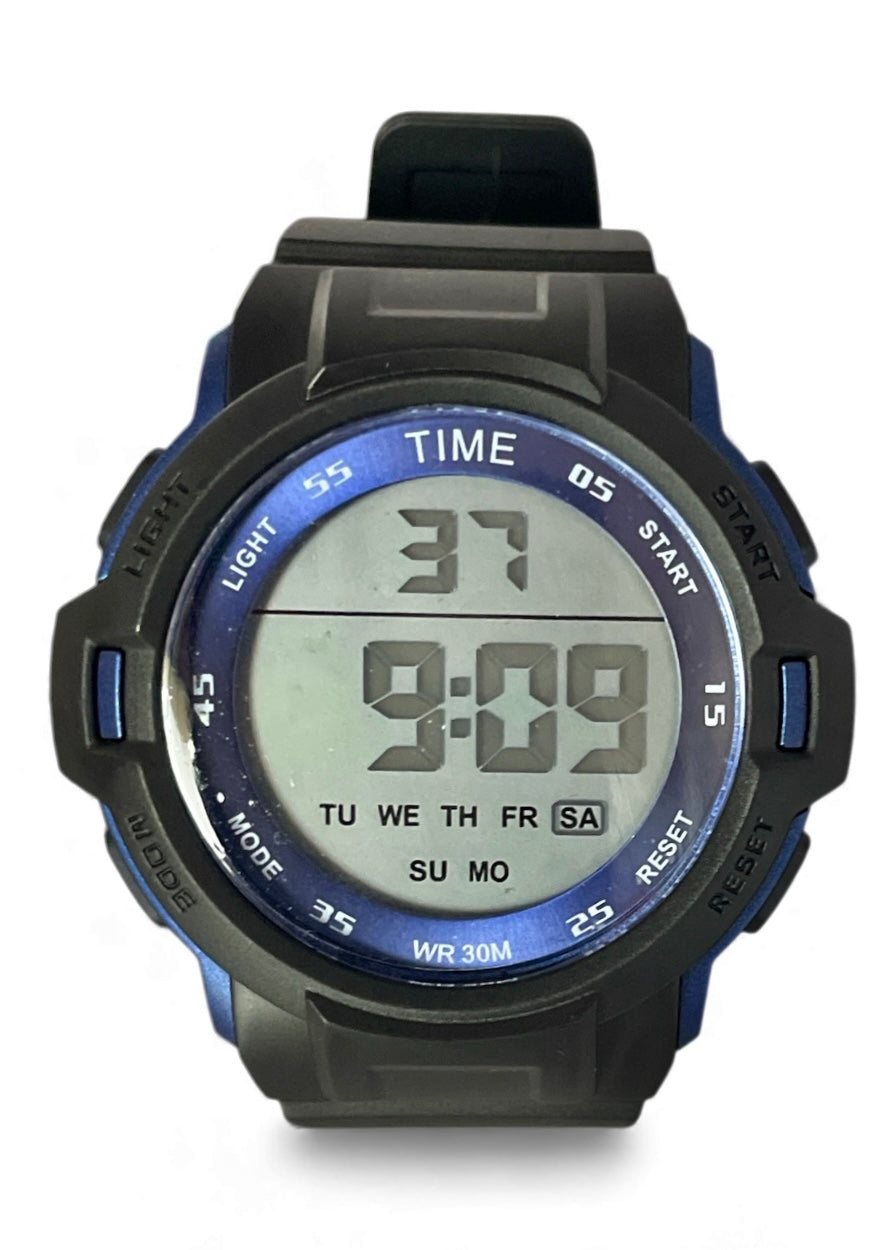 art. 1190 052AZ - TIME - Reloj Digital Crono Alarma, Caballero, Sumergible 3 ATM