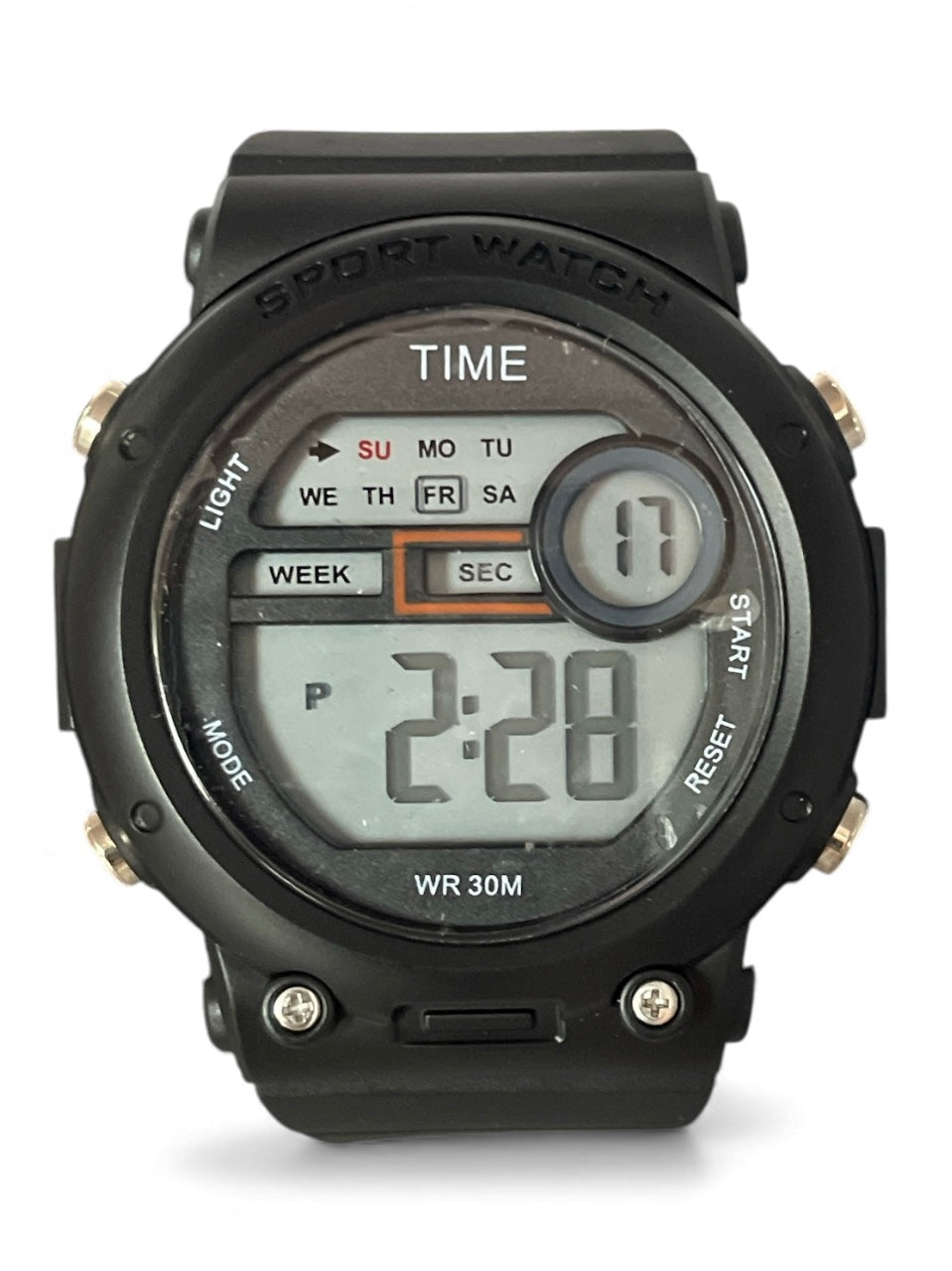 art. 1190 053NG - TIME - Reloj Digital Crono Alarma, Caballero, Sumergible 3 ATM