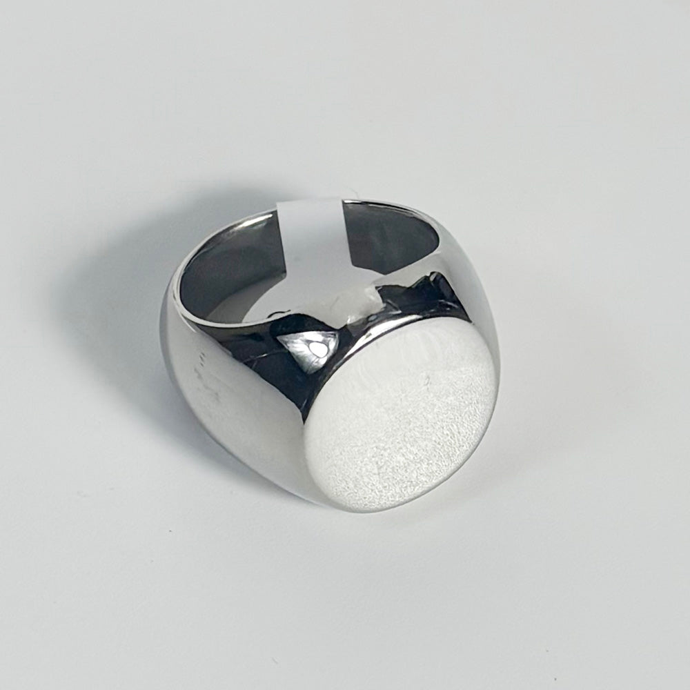 art. 08H - Anillo acero dorado hombre