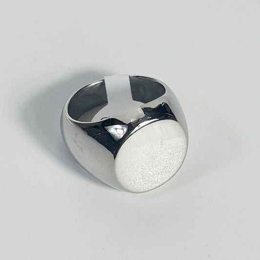 art. 08H - Anillo acero dorado hombre