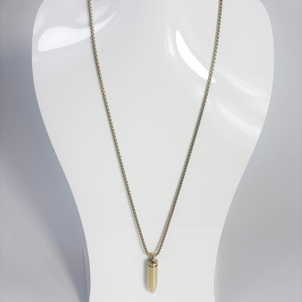 art. 08-1 - Cadena con dije acero dorado