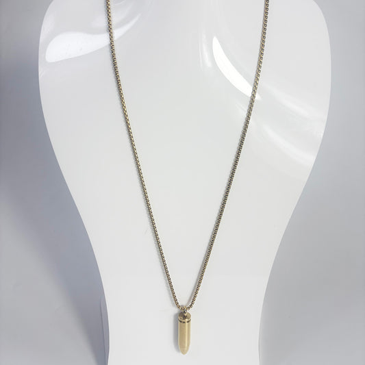 art. 08-1 - Cadena con dije acero dorado