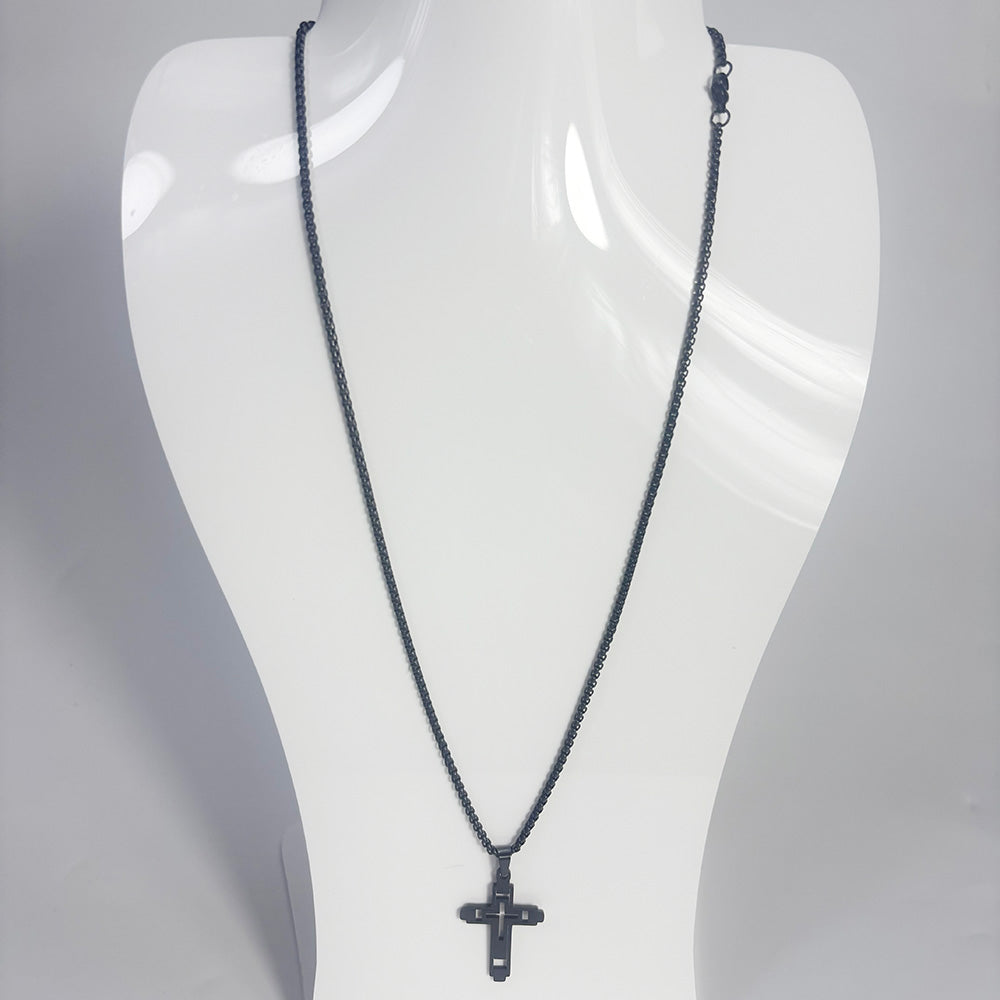 art. 09-2 - Cadena con dije acero negro