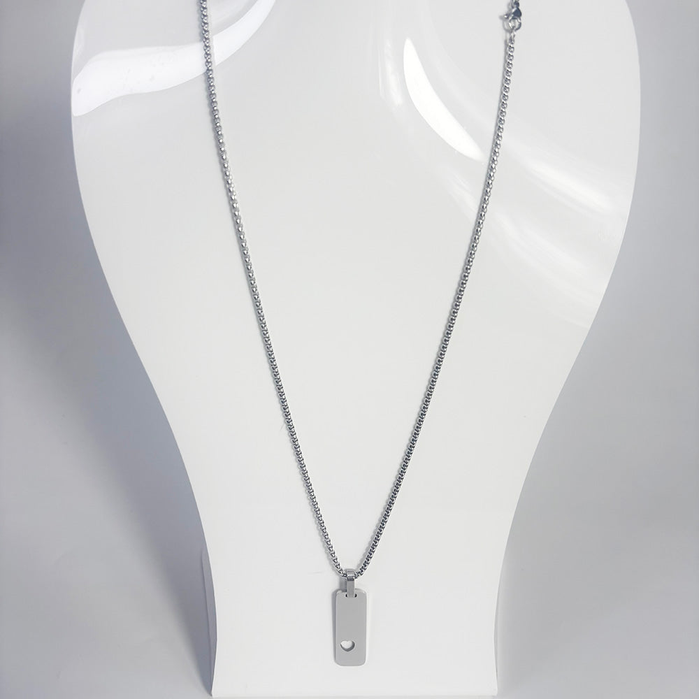 art. 010 - Cadena con dije acero quirurgico