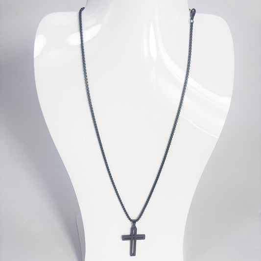 art. 011-2 - Cadena con dije acero negro