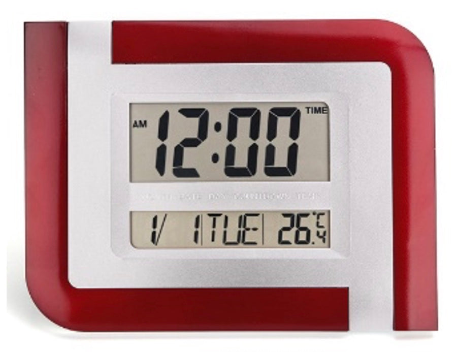 art. DESPERTADOR LCD 5857 ROJO
