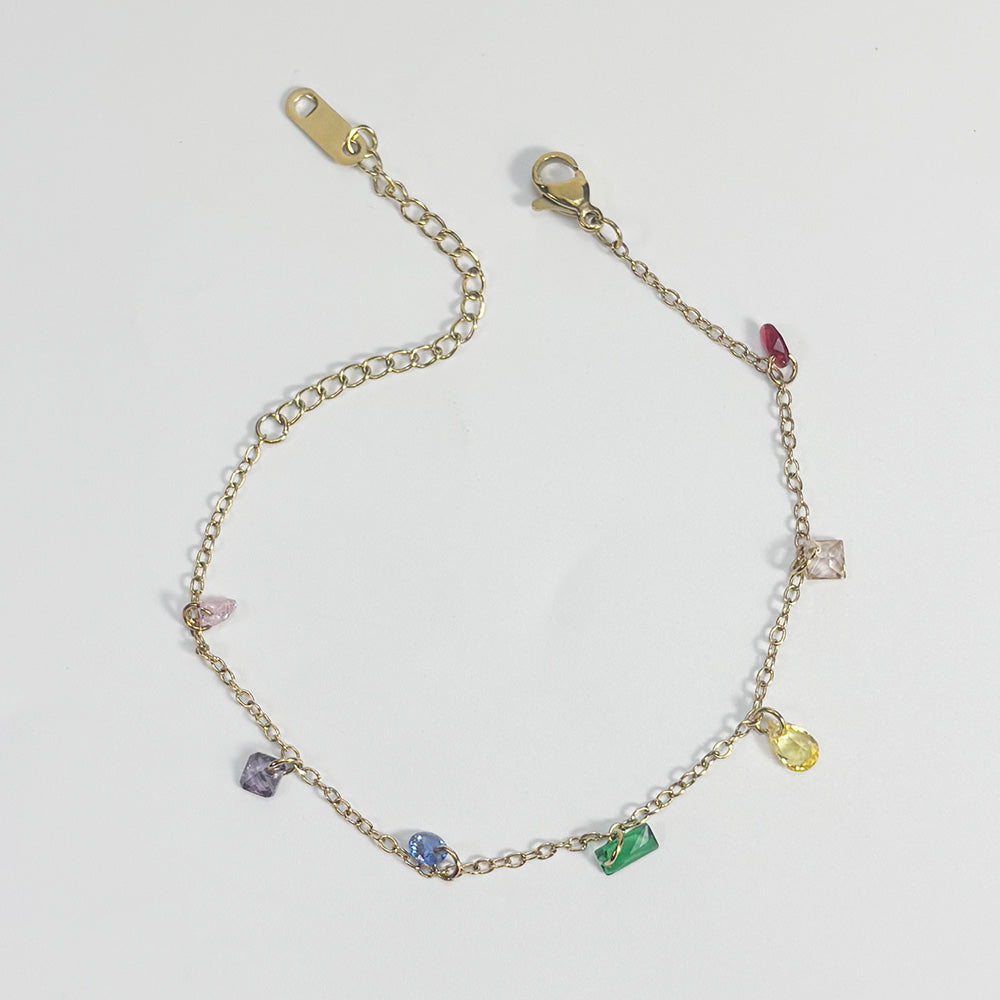 art. 01 Pulsera acero dorado dama