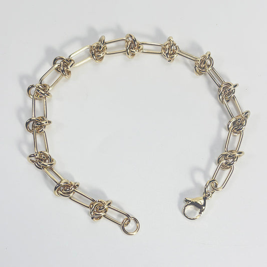 art. 02 Pulsera acero dorado dama