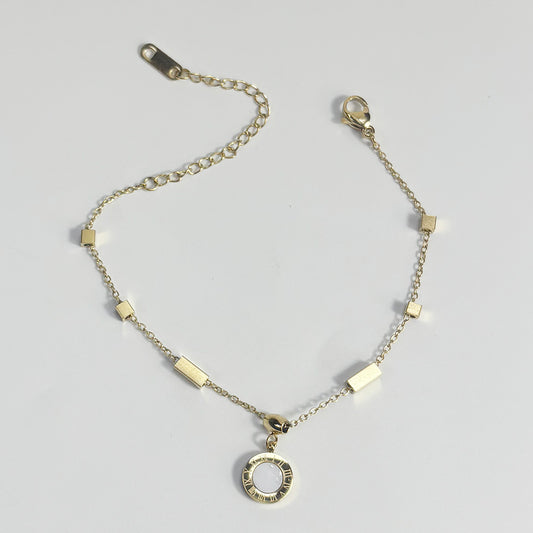 art. 04 Pulsera acero dorado dama