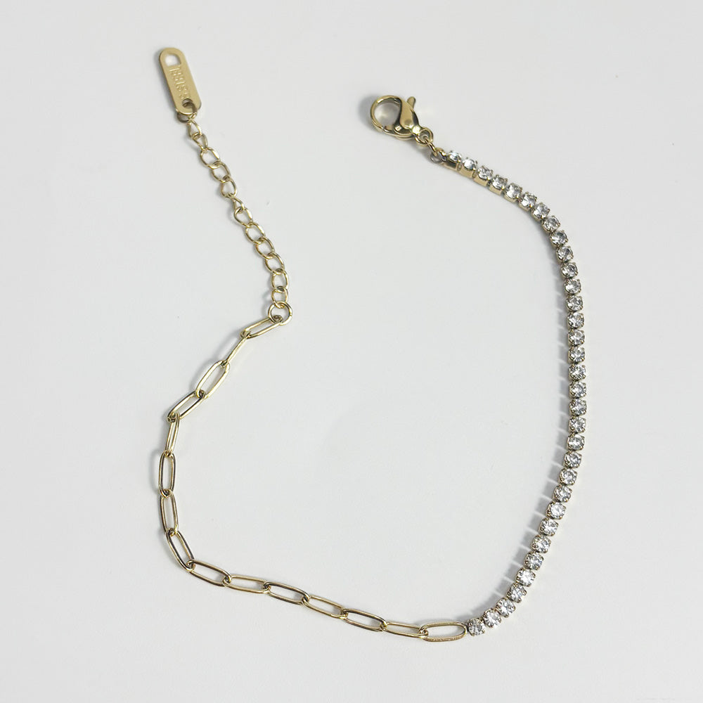 art. 06 Pulsera acero dorado dama