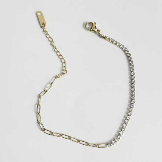 art. 06 Pulsera acero dorado dama