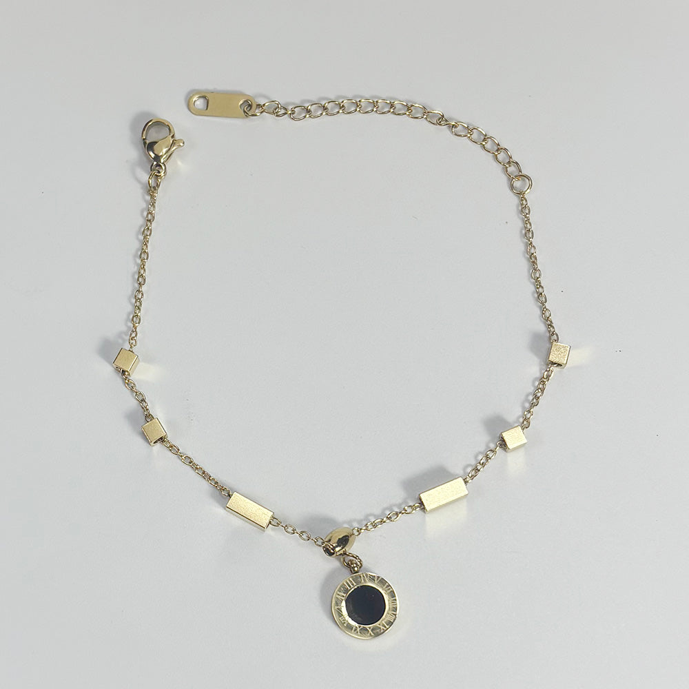 art. 08 Pulsera acero dorado dama
