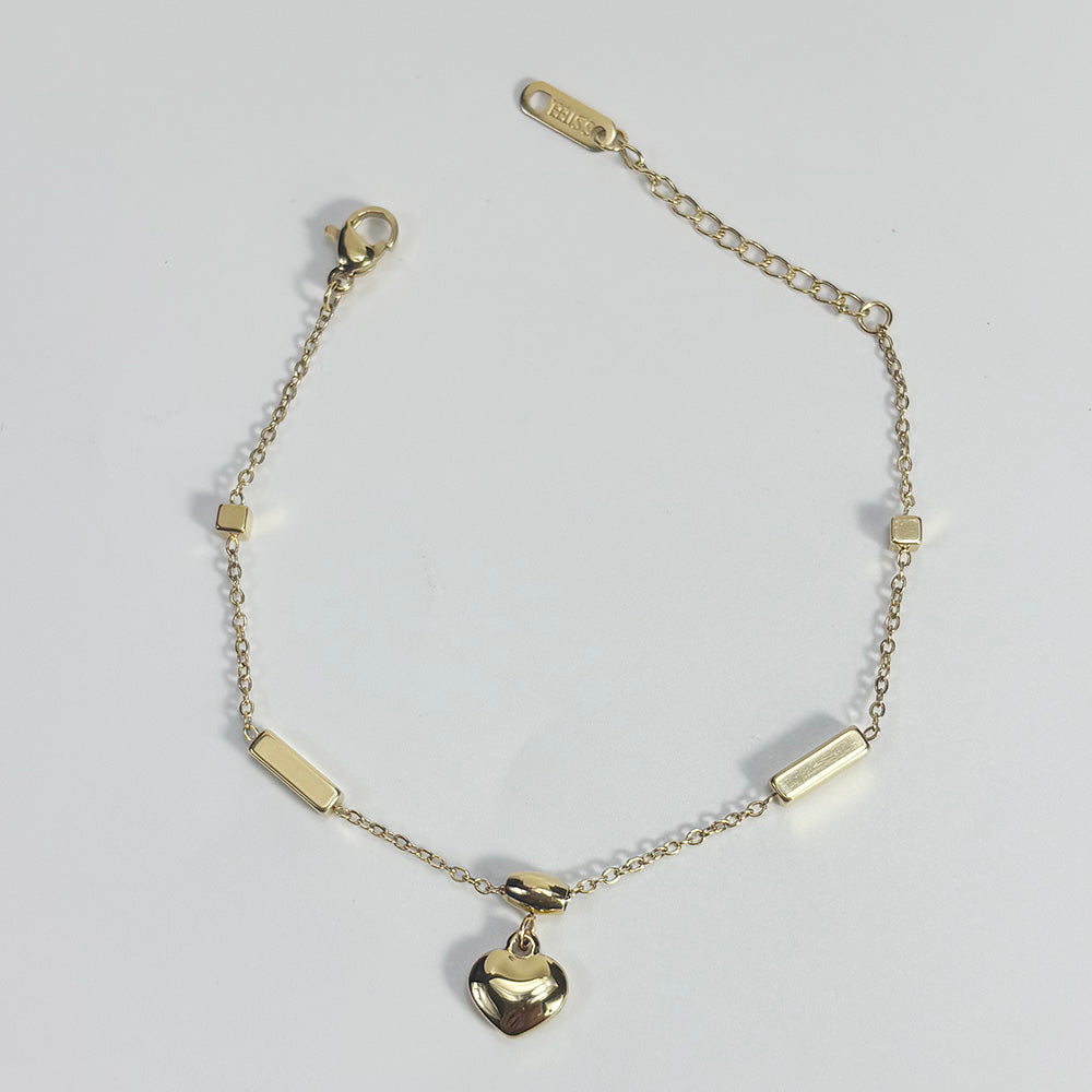 art. 012 Pulsera acero dorado dama