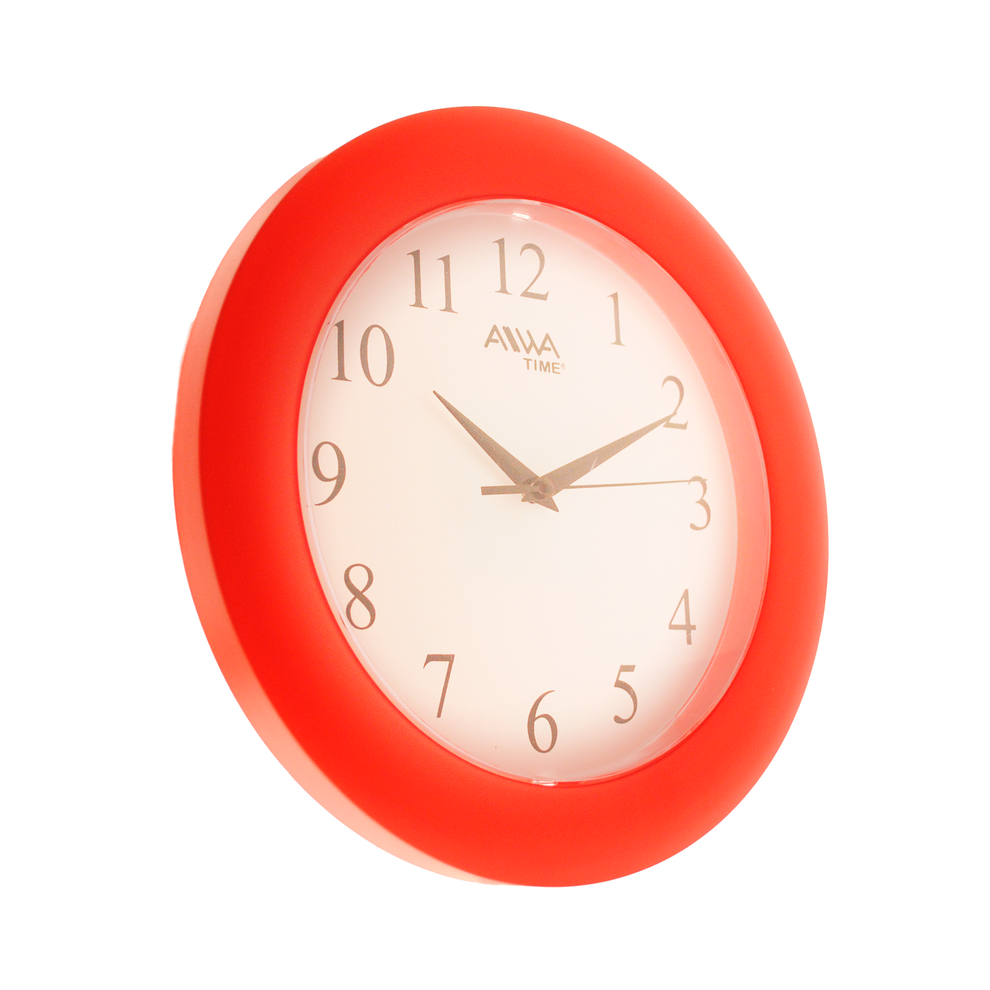 art. 012 - AIWA-TIME - Reloj de Pared Rojo 24cm