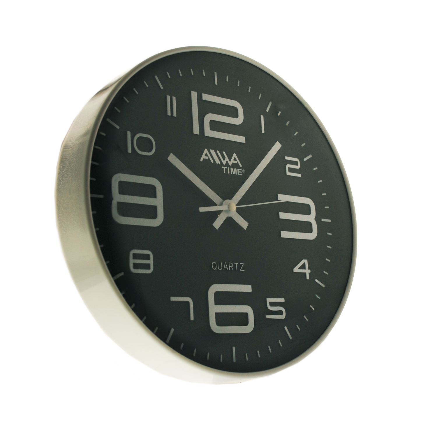 art. 014 - AIWA-TIME - Reloj de Pared Negro 26cm