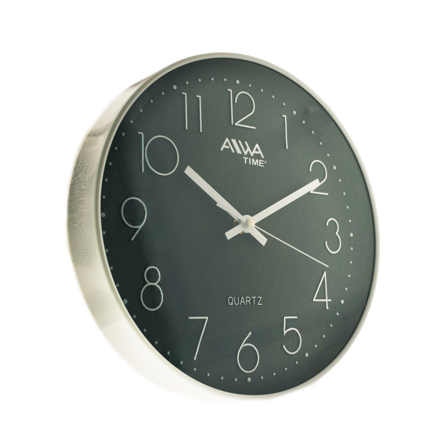 art. 015 - AIWA-TIME - Reloj de Pared Blanco con Negro 26cm