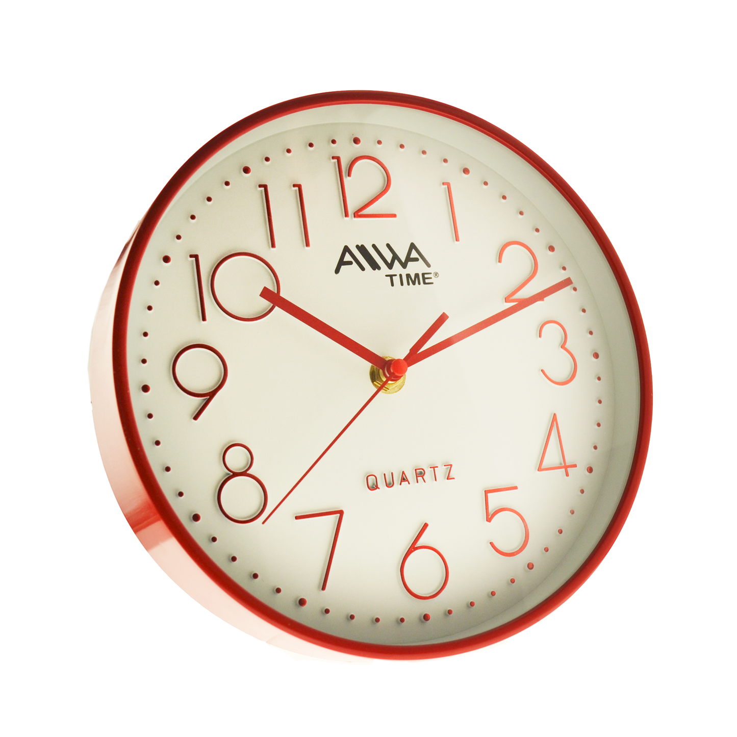 art. 01 - AIWA-TIME - Reloj de Pared Rojo 20cm