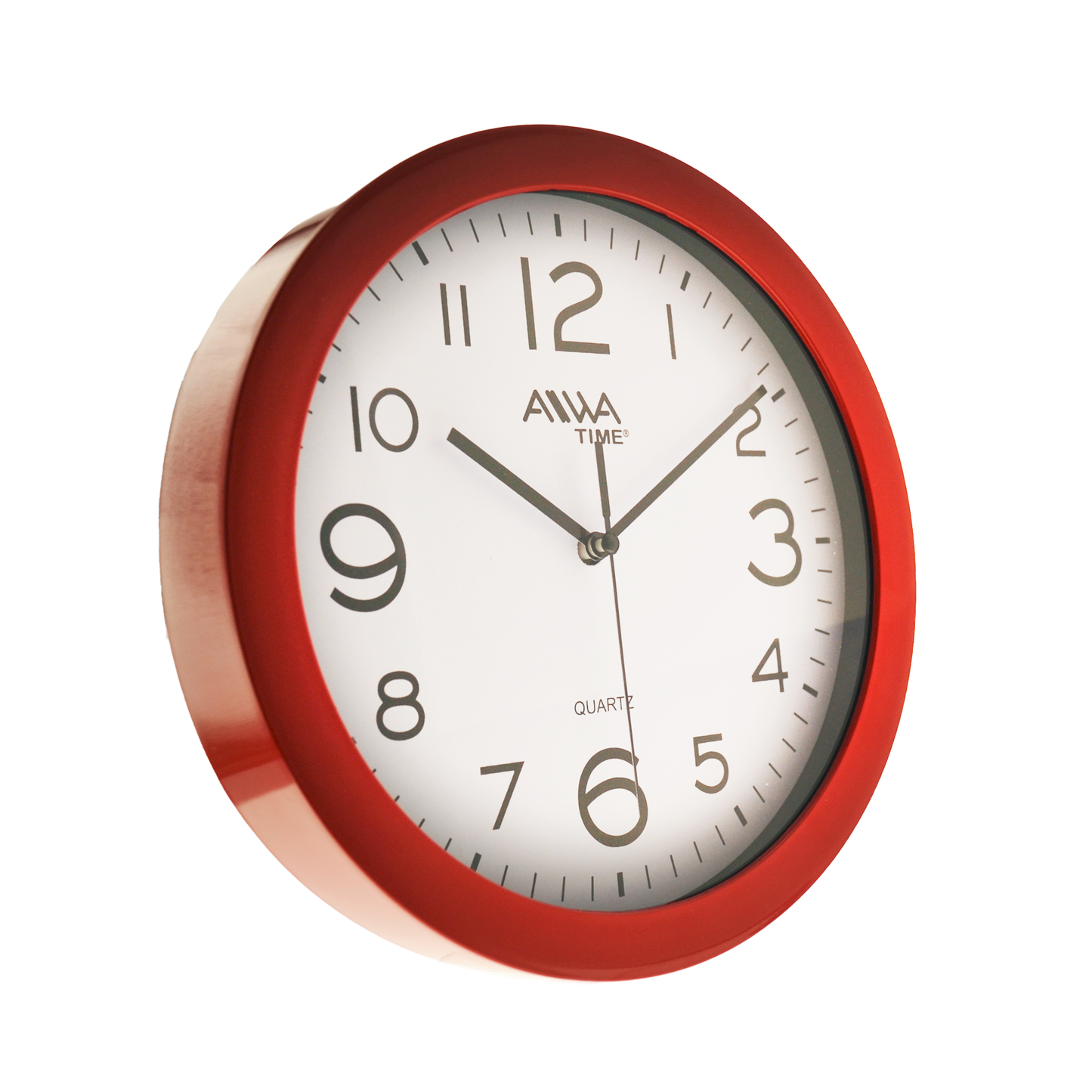art. 004 - AIWA-TIME - Reloj de Pared Rojo 20cm