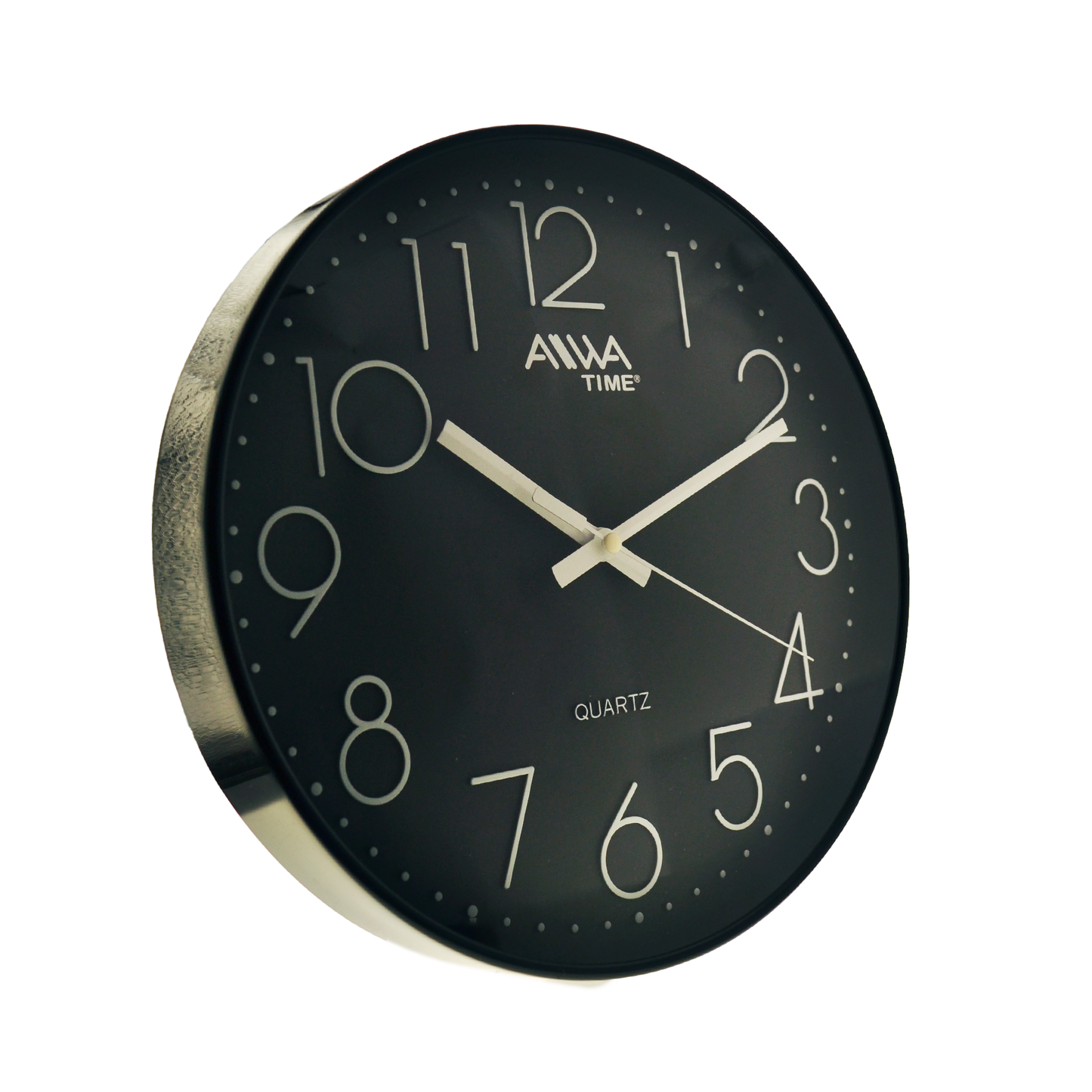 art. 002 - AIWA-TIME - Reloj de Pared Negro 30cm