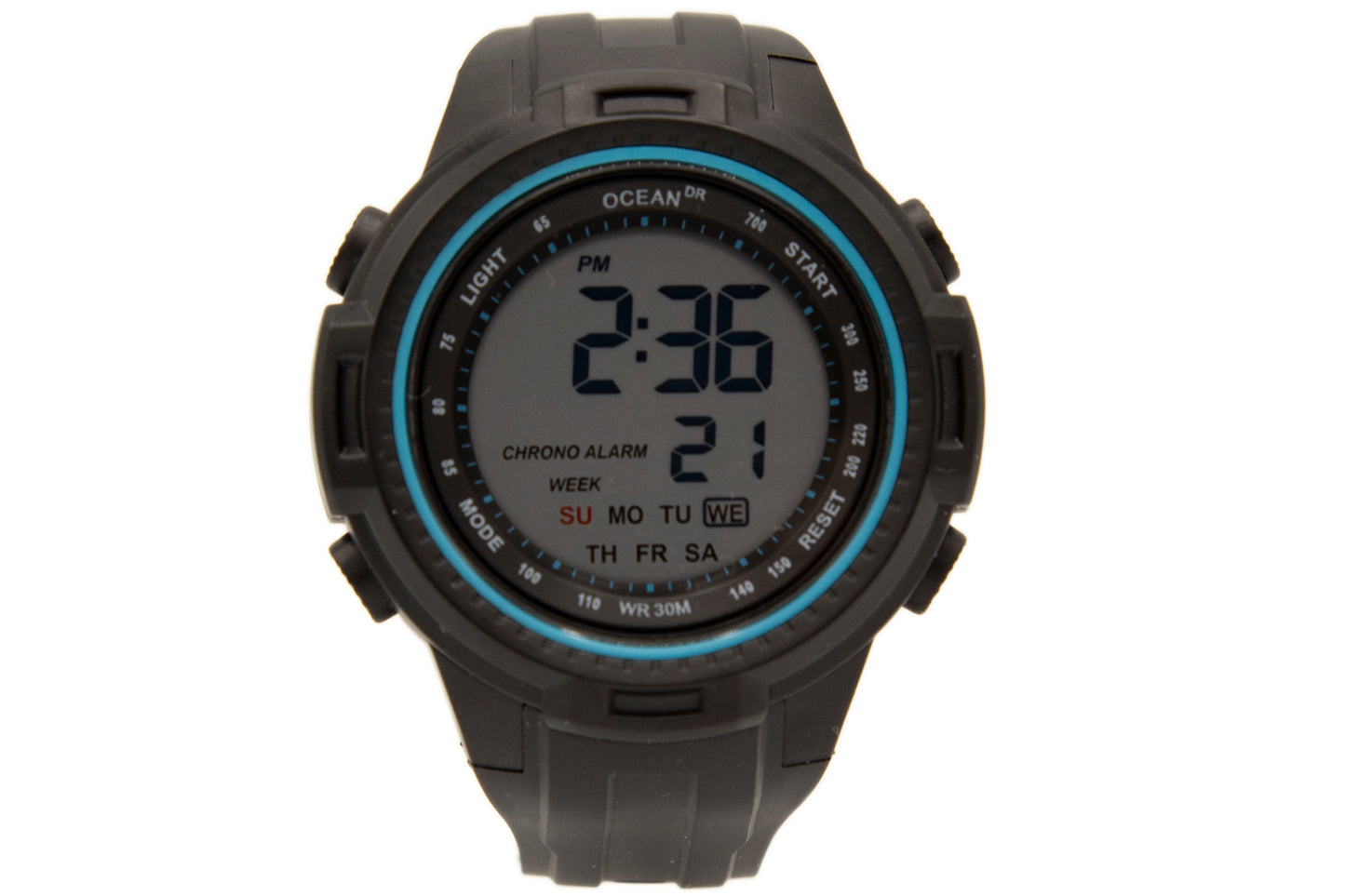 art. 1190 026CS - OCEAN DR - Reloj Digital Crono Alarma, Caballero, Sumergible 3 ATM