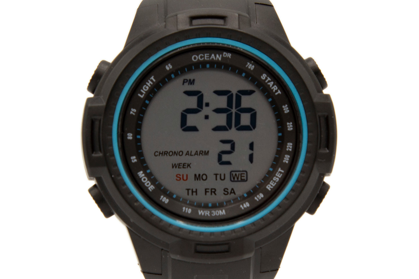 art. 1190 026CS - OCEAN DR - Reloj Digital Crono Alarma, Caballero, Sumergible 3 ATM
