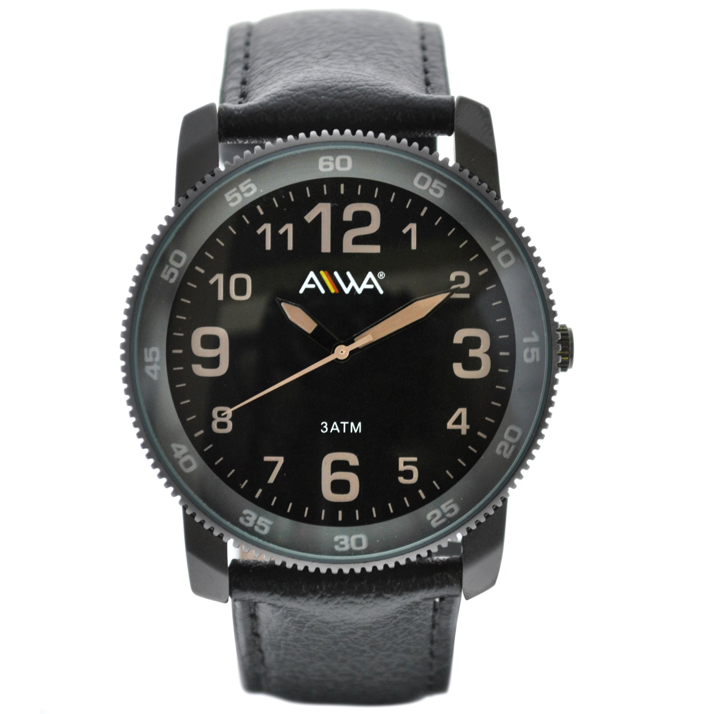 art. 10306 005NG - AIWA Time - Reloj Cuero AIWA Time, Caballero, Sumergible, 5ATM