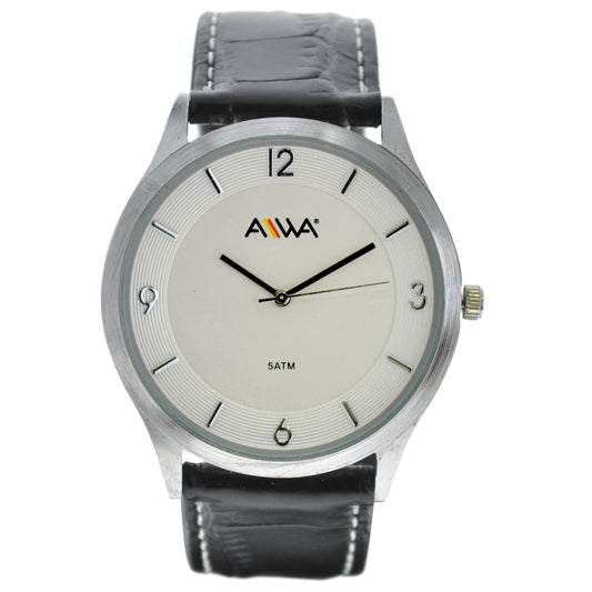 art. 10306 007NG - AIWA Time - Reloj Cuero AIWA Time, Caballero, Sumergible, 5ATM