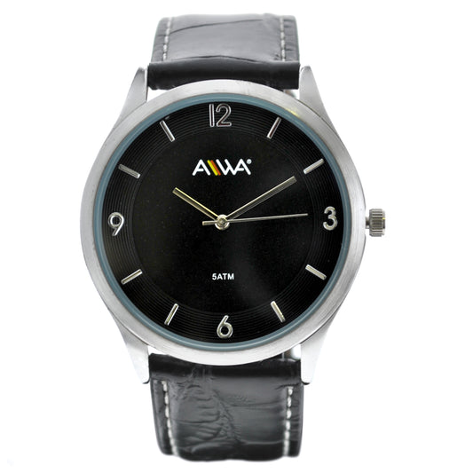art. 10306 008NG - AIWA Time - Reloj Cuero AIWA Time, Caballero, Sumergible, 5ATM