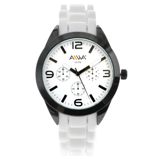 art. 10307 001BL - AIWA Time - Reloj Silicona AIWA Time, Caballero, Sumergible, 5ATM