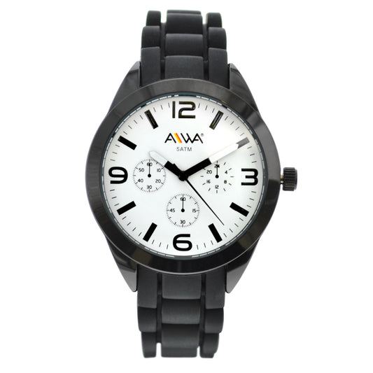 art. 10307 001NG - AIWA Time - Reloj Silicona AIWA Time, Caballero, Sumergible, 5ATM