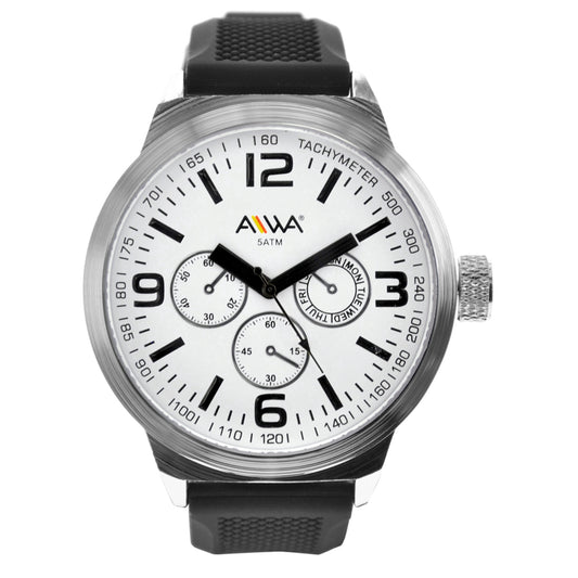 art. 10307 002BL - AIWA Time - Reloj Silicona AIWA Time, Caballero, Sumergible, 5ATM