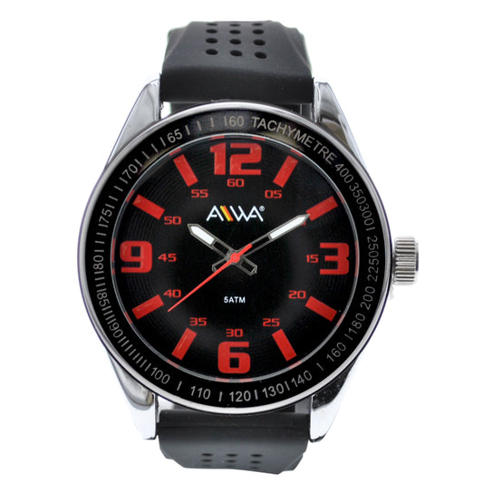 art. 10307 004NG - AIWA Time - Reloj Silicona AIWA Time, Caballero, Sumergible, 5ATM